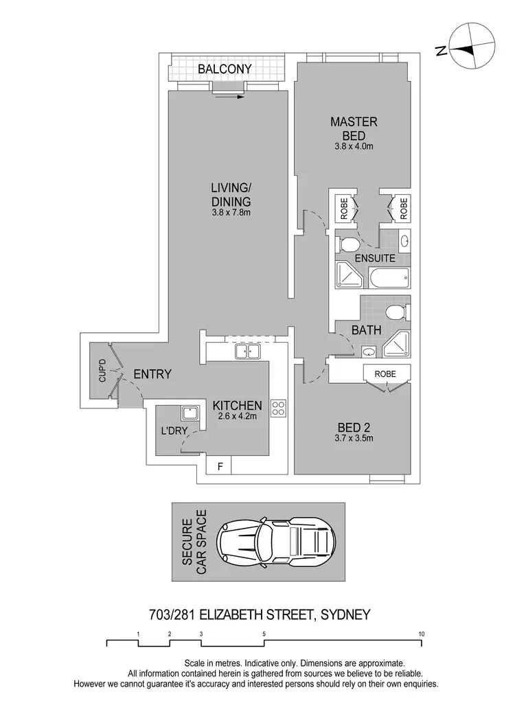 Floorplan of Homely apartment listing, 703 & 704/281 Elizabeth Street, Sydney NSW 2000
