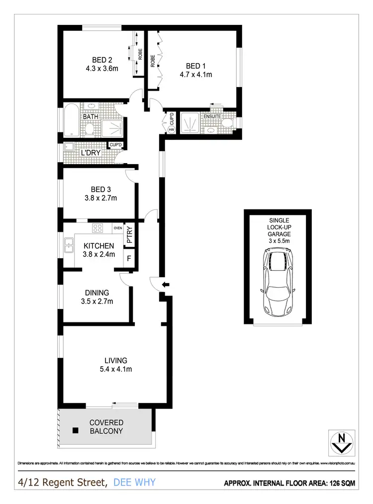 Floorplan of Homely apartment listing, 4/12 Regent Street, Dee Why NSW 2099