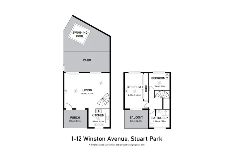 Floorplan of Homely apartment listing, 1/12 Winston Avenue, Stuart Park NT 820