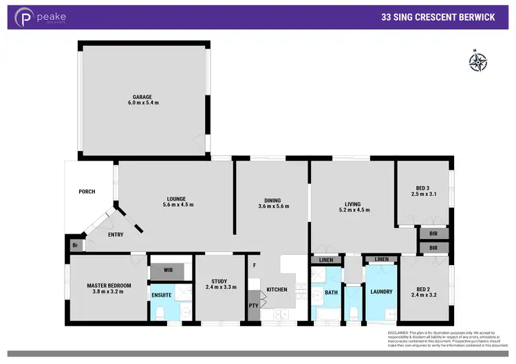 Floorplan of Homely house listing, 33 Sing Crescent, Berwick VIC 3806