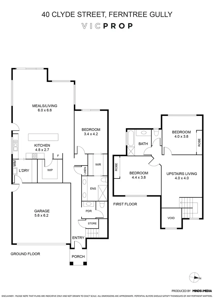 Floorplan of Homely house listing, 40 Clyde Street, Ferntree Gully VIC 3156