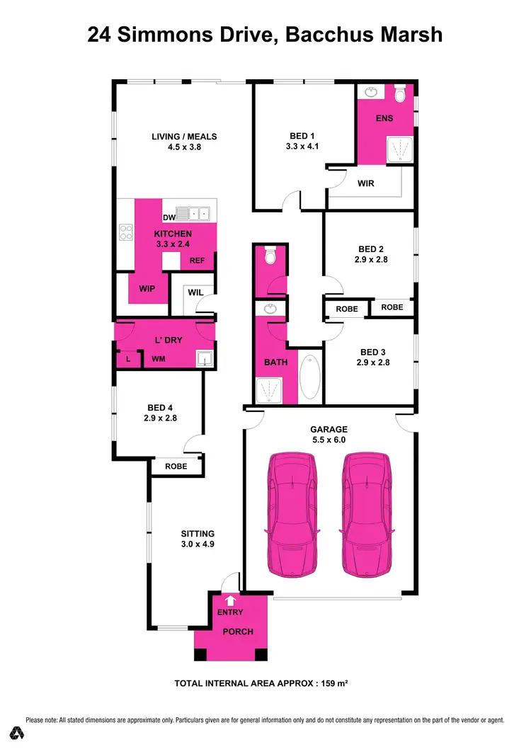 Floorplan of Homely house listing, 24 Simmons Drive, Bacchus Marsh VIC 3340