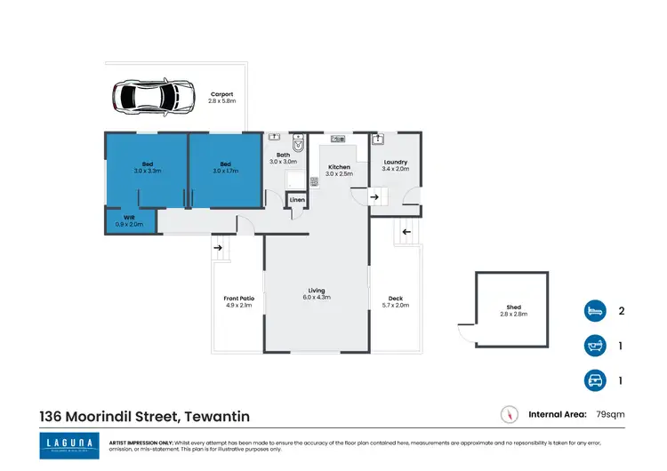 Floorplan of Homely house listing, 136 Moorindil Street, Tewantin QLD 4565
