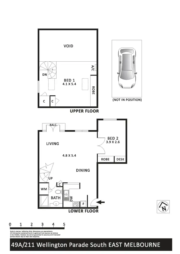 Floorplan of Homely apartment listing, 49A/211 Wellington Parade South, East Melbourne VIC 3002