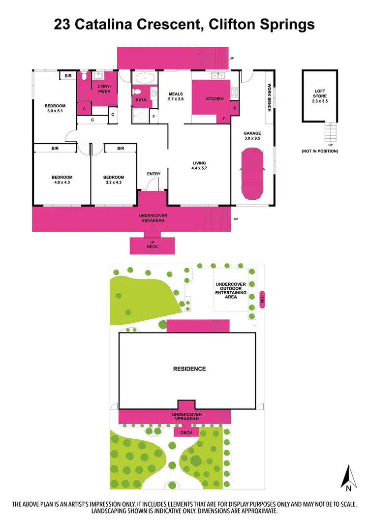 Floorplan of Homely house listing, 23 Catalina Crescent, Clifton Springs VIC 3222