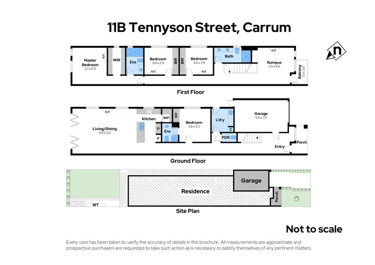 Floorplan of Homely townhouse listing, 11B Tennyson Street, Carrum VIC 3197