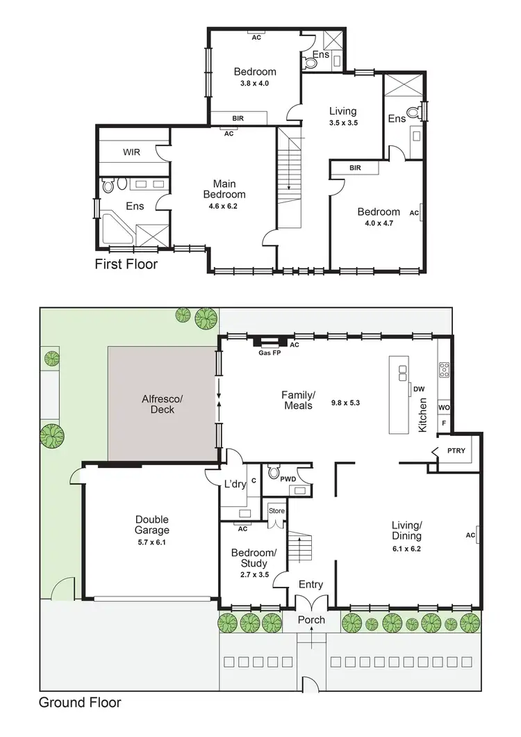 Floorplan of Homely house listing, 2B Hunter Street, Carnegie VIC 3163