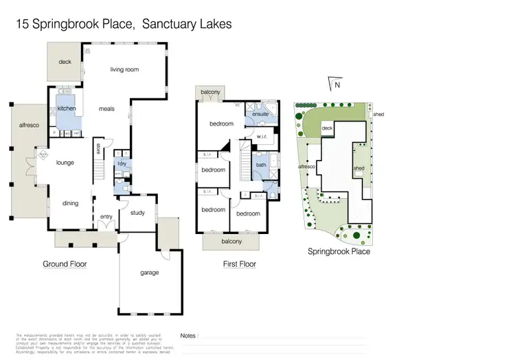 Floorplan of Homely house listing, 15 Springbrook Place, Sanctuary Lakes VIC 3030