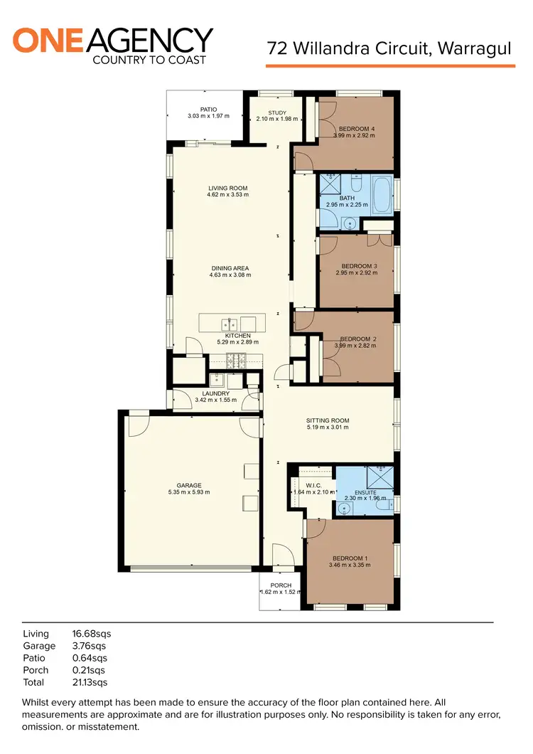 Floorplan of Homely house listing, 72 Willandra Circuit, Warragul VIC 3820