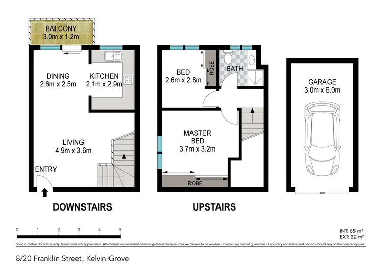 Floorplan of Homely unit listing, 8/20 Franklin Street, Kelvin Grove QLD 4059