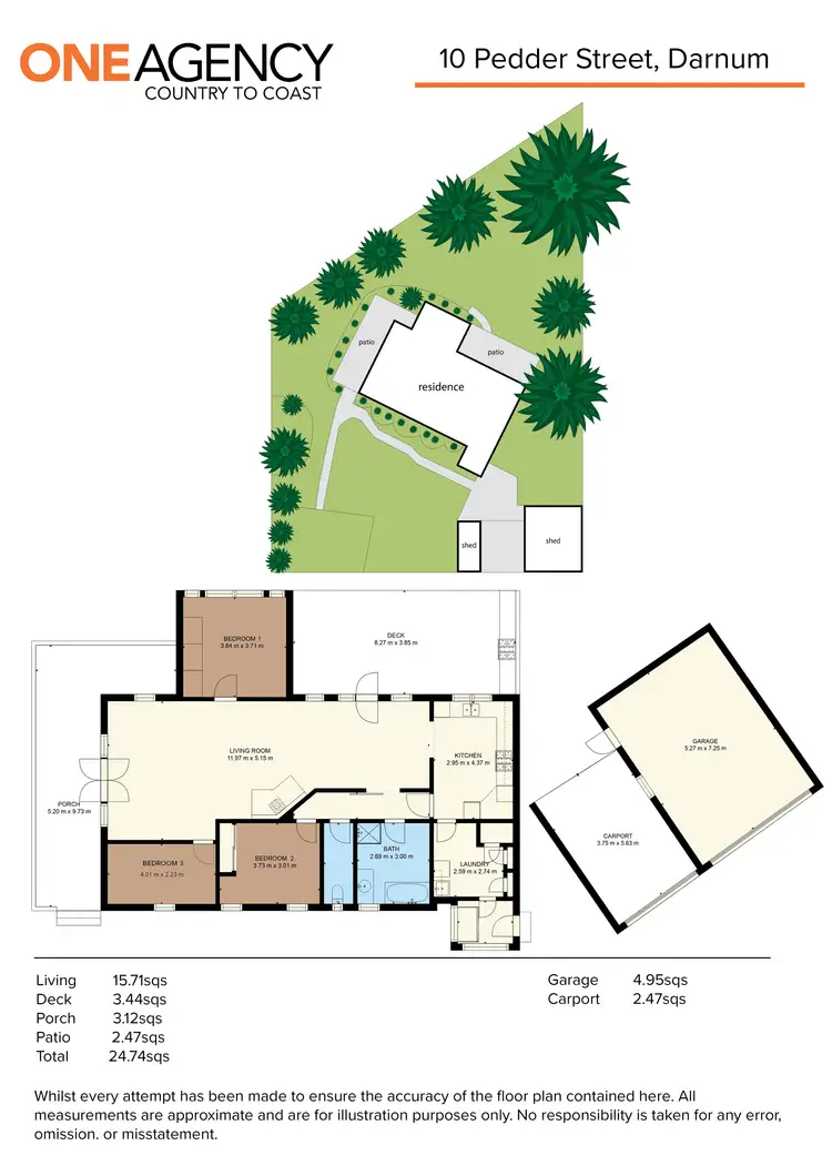 Floorplan of Homely house listing, 10 Pedder Street, Darnum VIC 3822