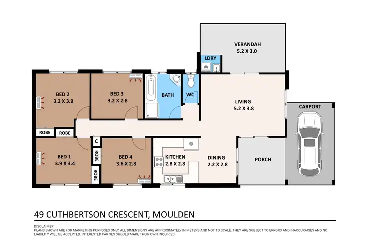 Floorplan of Homely house listing, 49 Cuthbertson Crescent, Moulden NT 830