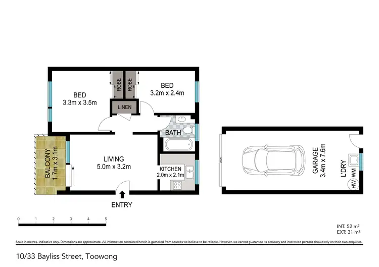 Floorplan of Homely unit listing, 10/33 Bayliss Street, Toowong QLD 4066