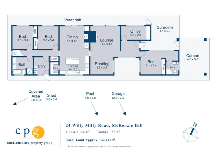 Floorplan of Homely house listing, 24 Willy Milly Road, Mckenzie Hill VIC 3451