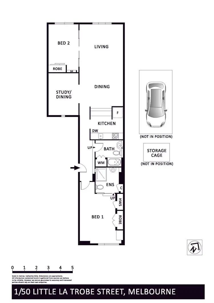 Floorplan of Homely apartment listing, 1/50 Little La Trobe Street, Melbourne VIC 3000