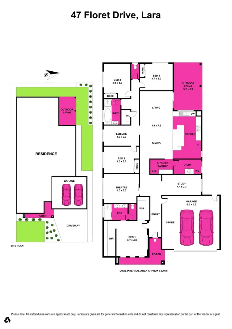 Floorplan of Homely house listing, 47 Floret Drive, Lara VIC 3212