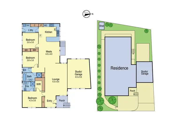 Floorplan of Homely unit listing, 2/45 Beard Street, Eltham VIC 3095