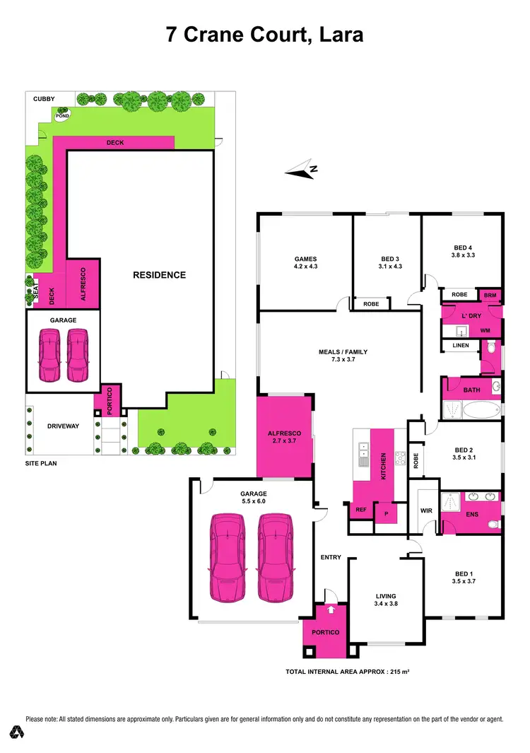 Floorplan of Homely house listing, 7 Crane Court, Lara VIC 3212