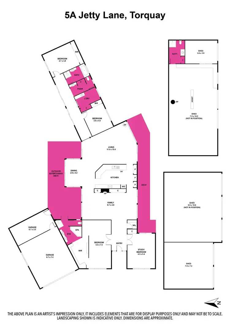 Floorplan of Homely house listing, 5A Jetti Lane, Torquay VIC 3228