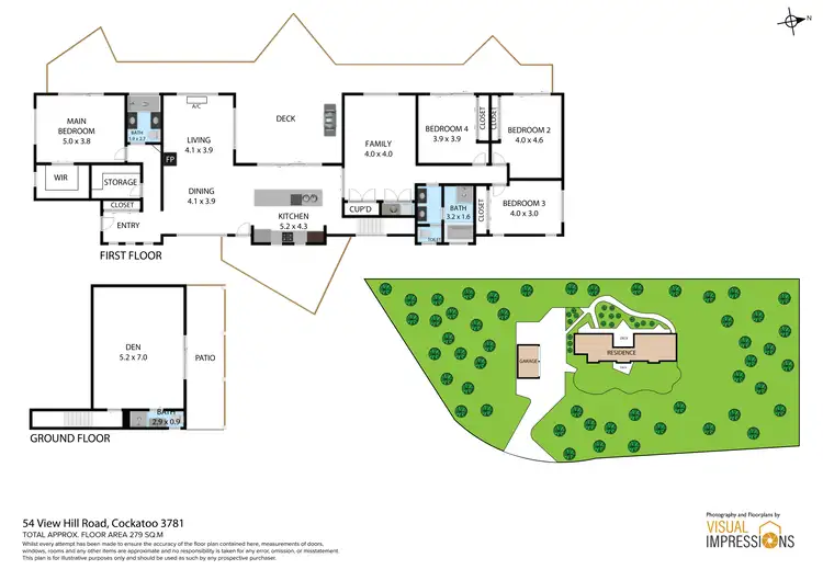 Floorplan of Homely house listing, 54 Viewhill Road, Cockatoo VIC 3781