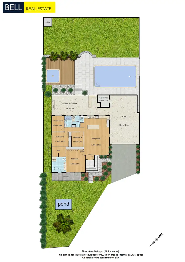 Floorplan of Homely house listing, 61 Stradbroke Road, Montrose VIC 3765