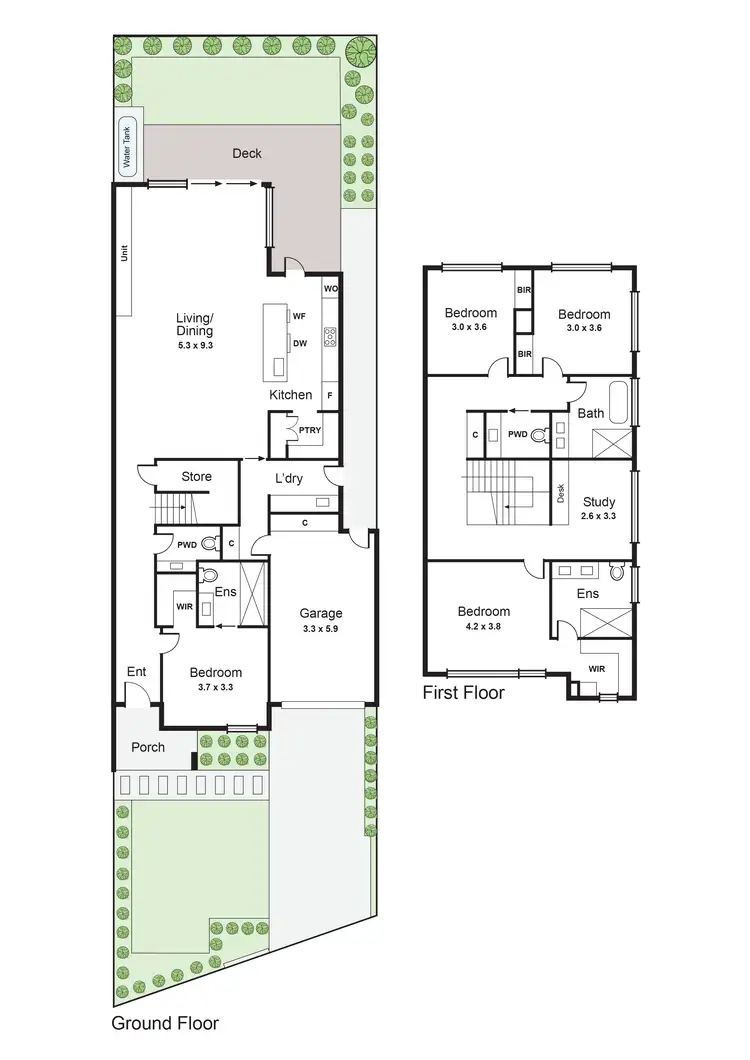 Floorplan of Homely townhouse listing, 19b Kinlock Avenue, Murrumbeena VIC 3163