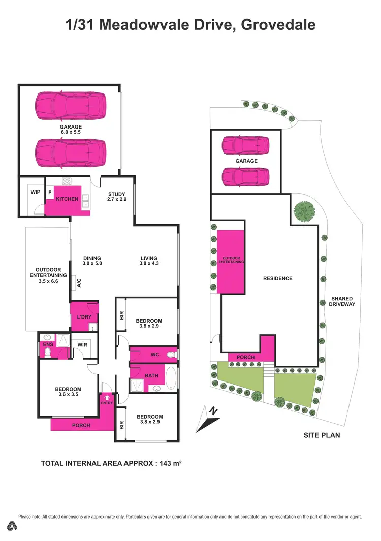 Floorplan of Homely house listing, 1/31 Meadowvale Drive, Grovedale VIC 3216