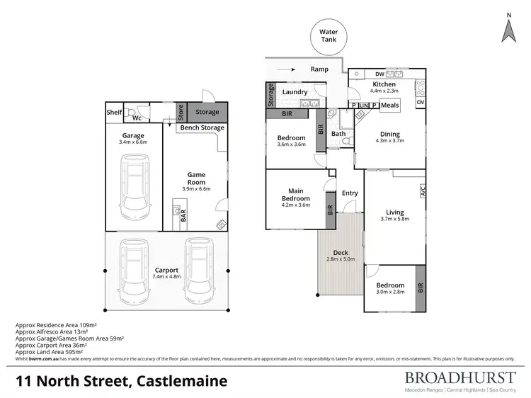 Floorplan of Homely house listing, 11 North Street, Castlemaine VIC 3450