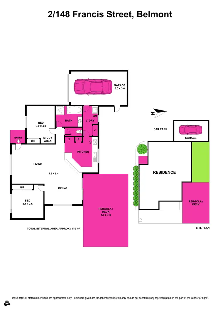 Floorplan of Homely unit listing, 2/148 Francis Street, Belmont VIC 3216