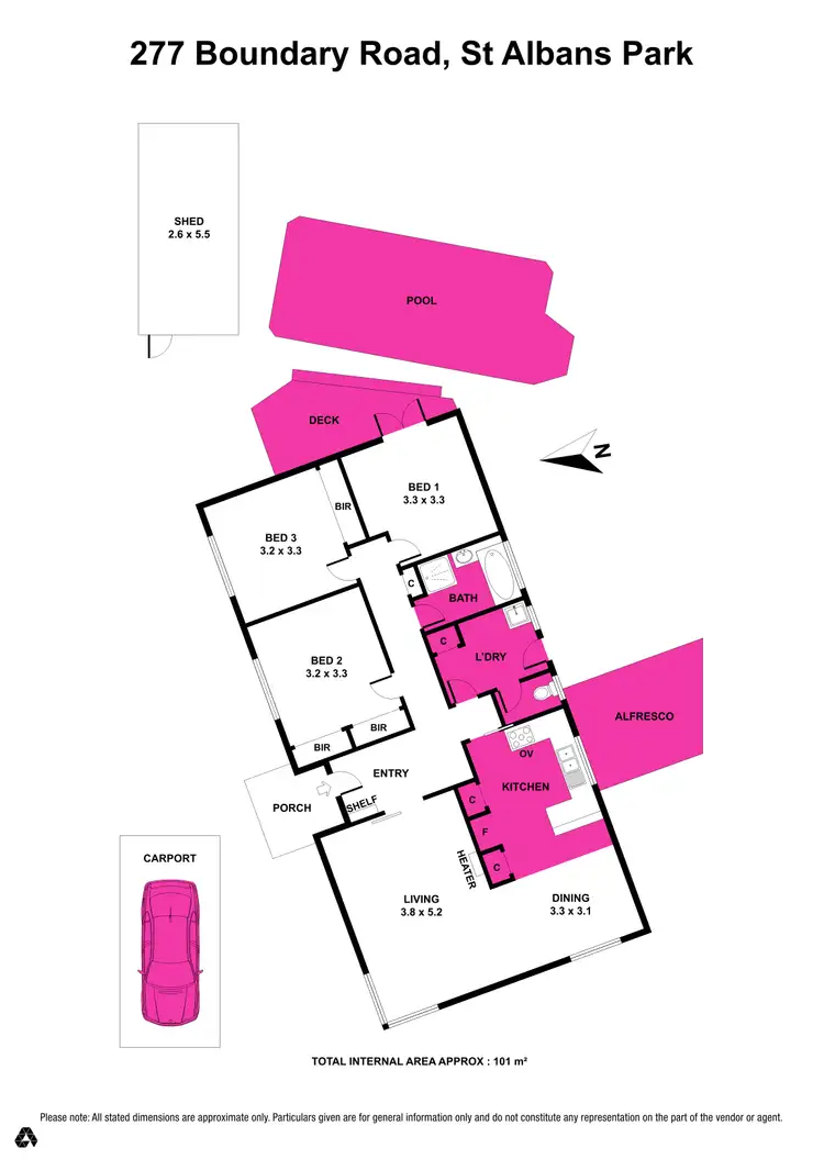 Floorplan of Homely house listing, 277 Boundary Road, St Albans Park VIC 3219
