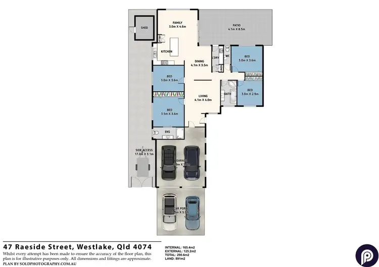 Floorplan of Homely house listing, 47 Raeside Street, Westlake QLD 4074