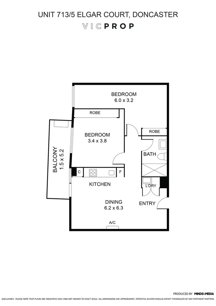 Floorplan of Homely apartment listing, 713/5 Elgar Court, Doncaster VIC 3108