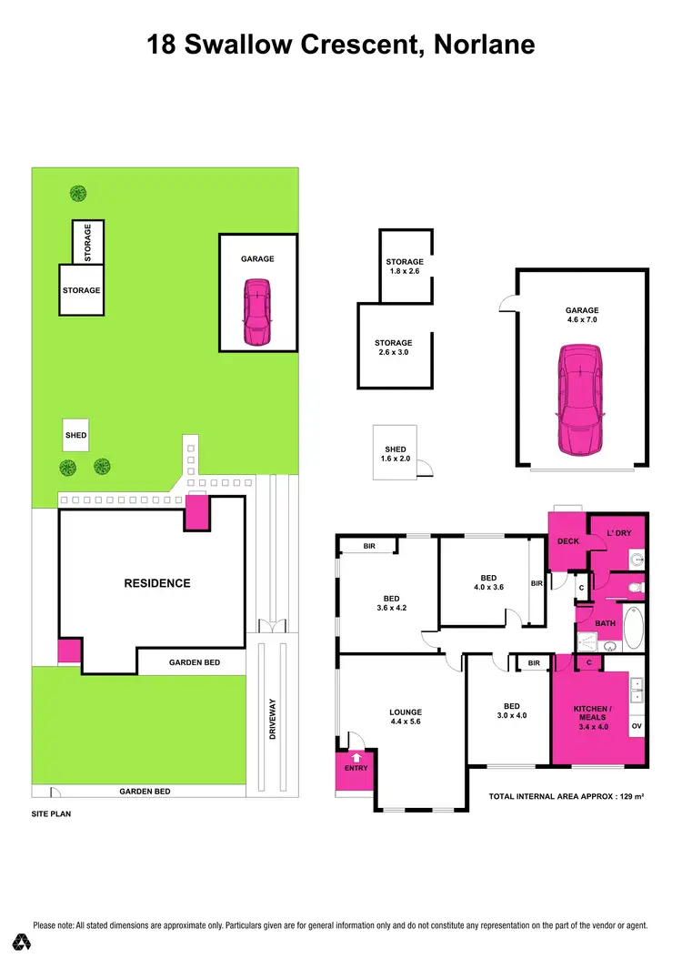 Floorplan of Homely house listing, 18 Swallow Crescent, Norlane VIC 3214