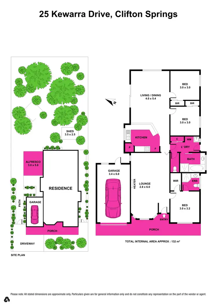 Floorplan of Homely house listing, 25 Kewarra Drive, Clifton Springs VIC 3222