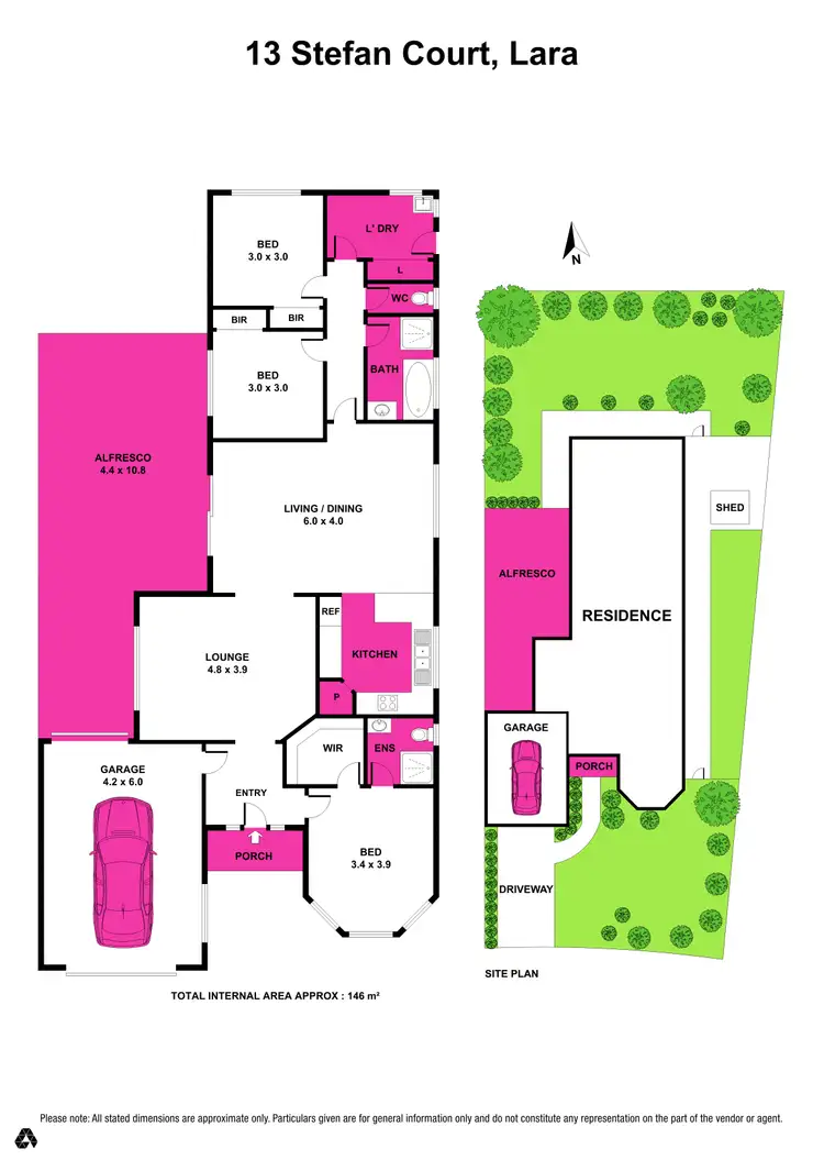 Floorplan of Homely house listing, 13 Stefan Court, Lara VIC 3212
