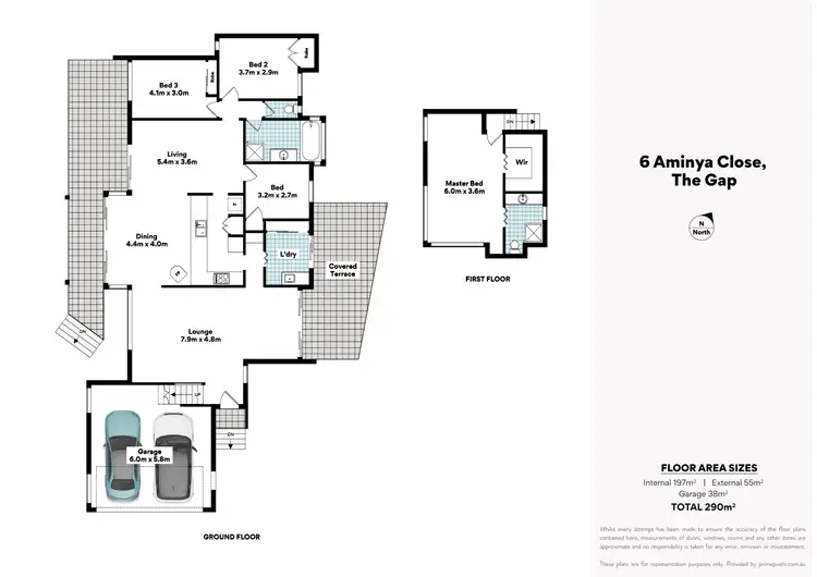 Floorplan of Homely house listing, 6 Aminya Close, The Gap QLD 4061