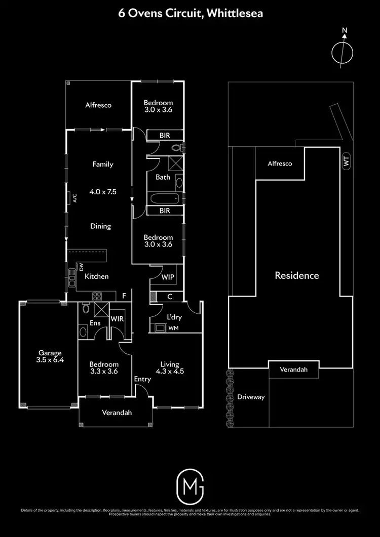 Floorplan of Homely house listing, 6 Ovens Circuit, Whittlesea VIC 3757