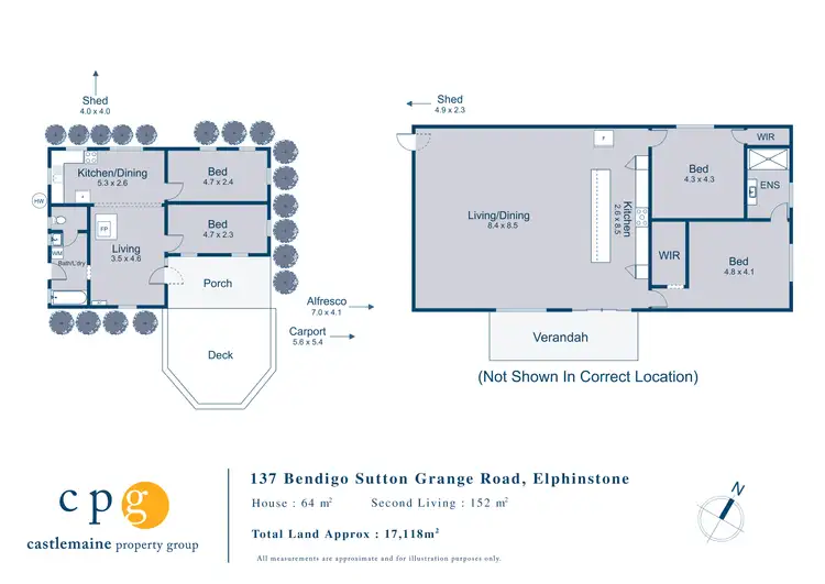 Floorplan of Homely house listing, 137 Bendigo Sutton Grange Road, Elphinstone VIC 3448