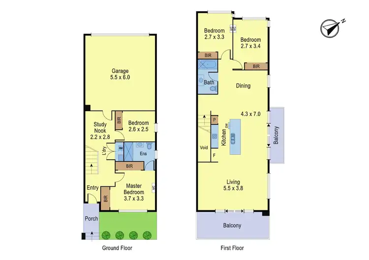 Floorplan of Homely townhouse listing, 13/52 Waterway Boulevard, Doreen VIC 3754