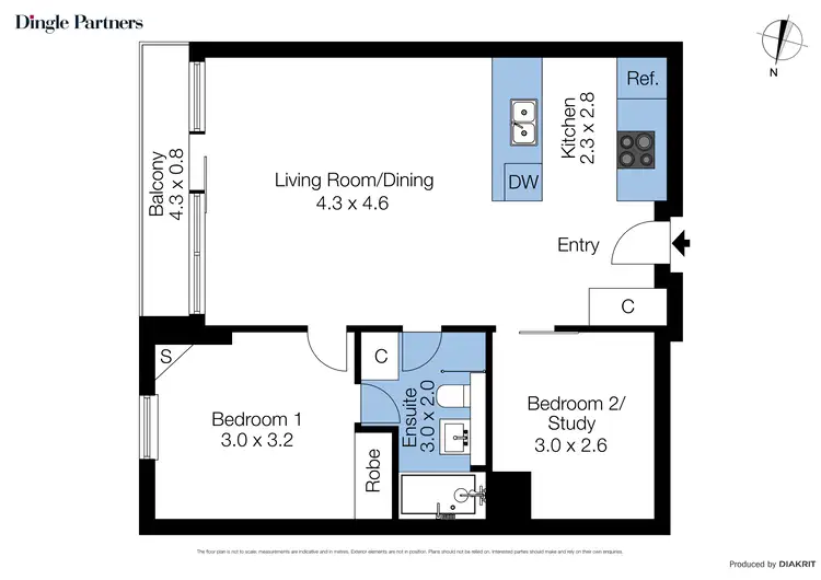 Floorplan of Homely apartment listing, 910/620 Collins Street, Melbourne VIC 3000