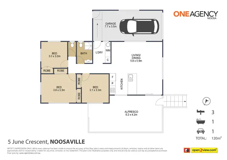 Floorplan of Homely house listing, 5 June Crescent, Noosaville QLD 4566