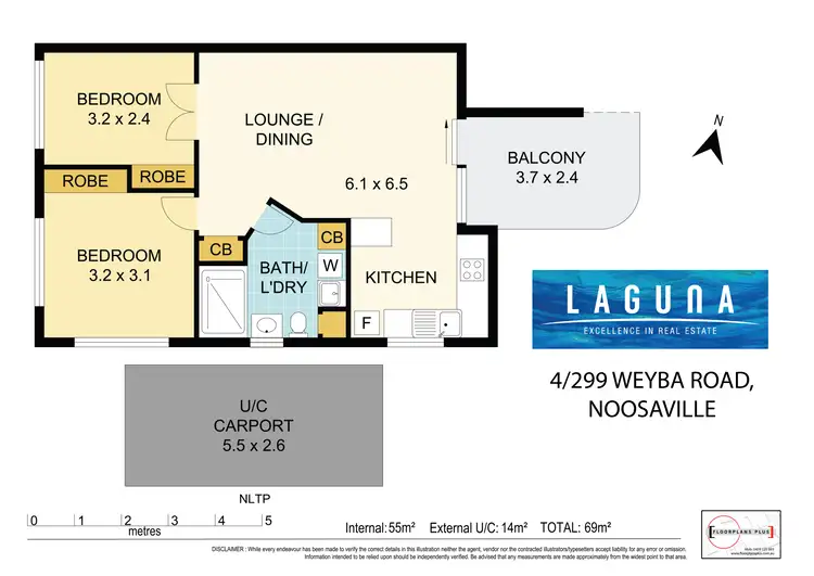 Floorplan of Homely unit listing, 4/299 Weyba Road, Noosaville QLD 4566