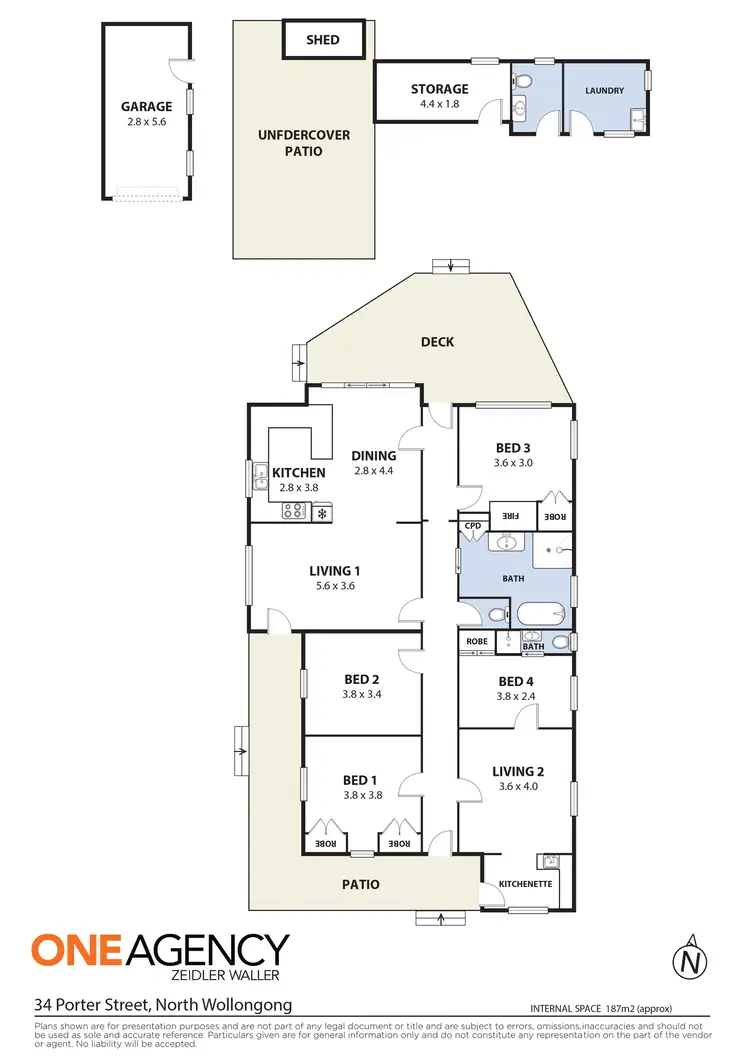 Floorplan of Homely house listing, 34 Porter Street, North Wollongong NSW 2500