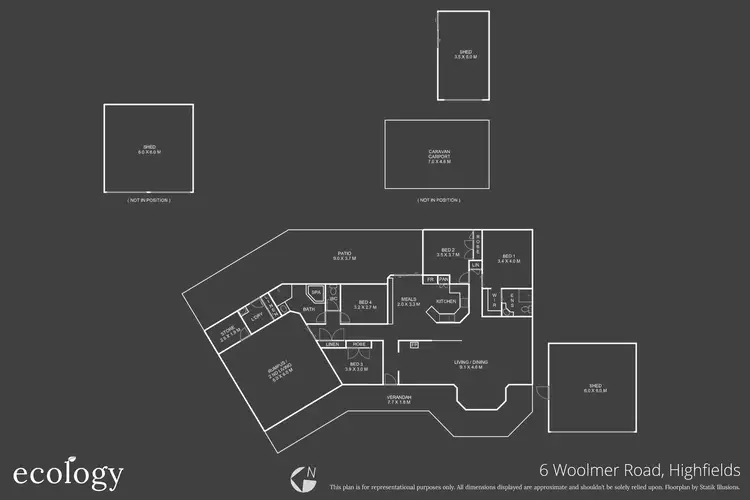 Floorplan of Homely house listing, 6 Woolmer Road, Highfields QLD 4352