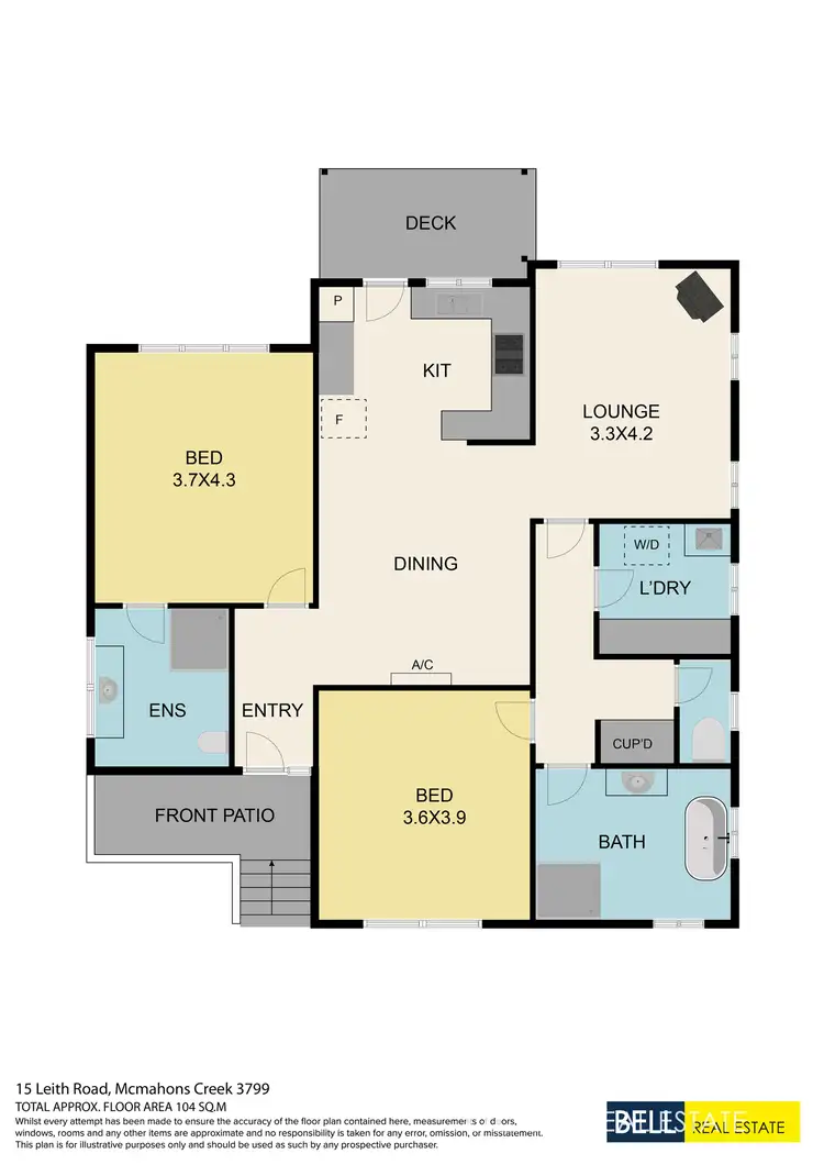 Floorplan of Homely house listing, 15 Leith Road, Mcmahons Creek VIC 3799