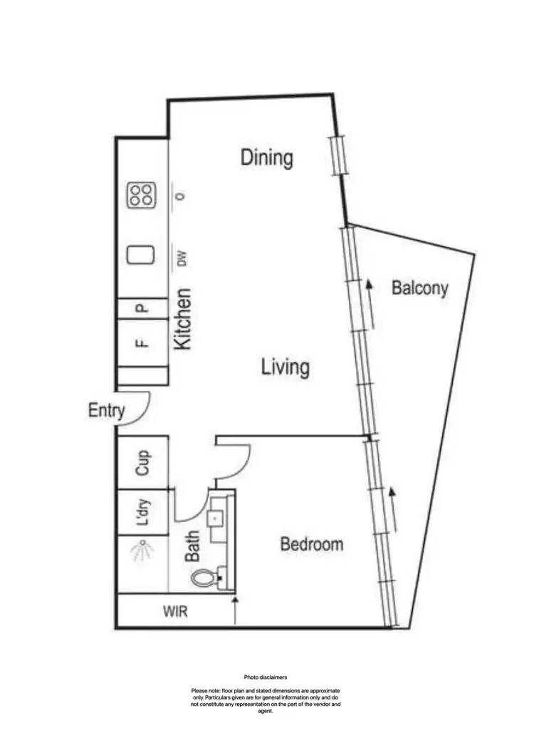Floorplan of Homely apartment listing, 2008/60 Lorimer Street, Docklands VIC 3008