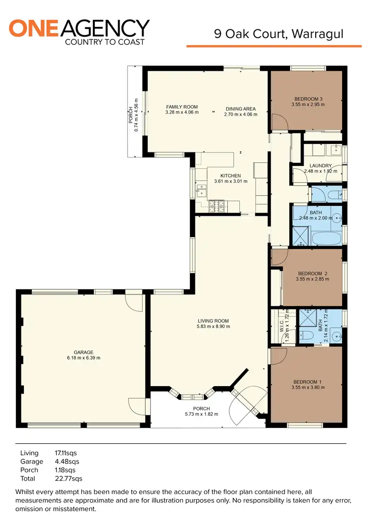 Floorplan of Homely house listing, 9 Oak Court, Warragul VIC 3820