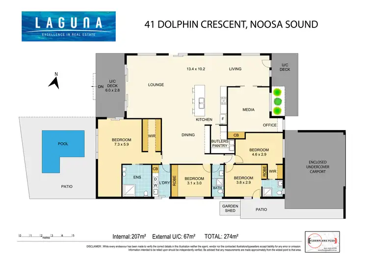 Floorplan of Homely house listing, 41 Dolphin Crescent, Noosaville QLD 4566