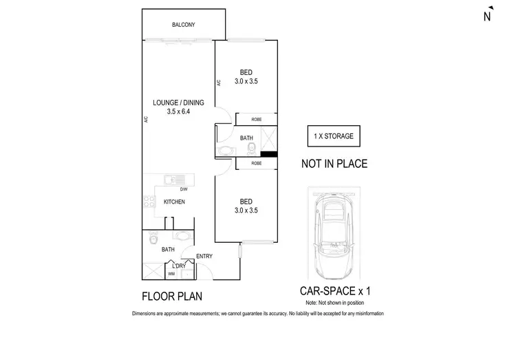 Floorplan of Homely apartment listing, 212/569 Whitehorse Road, Mitcham VIC 3132