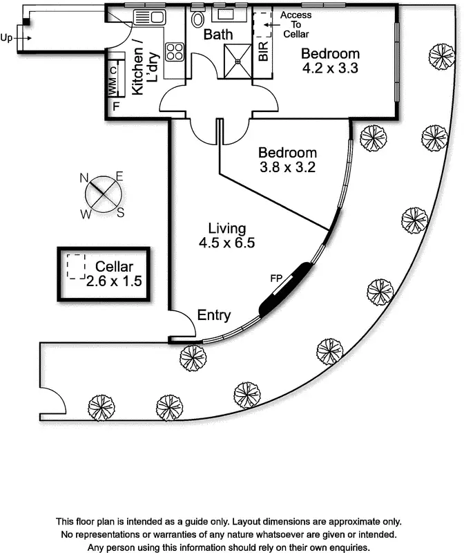 Floorplan of Homely apartment listing, 3/40 Eildon Road, St Kilda VIC 3182